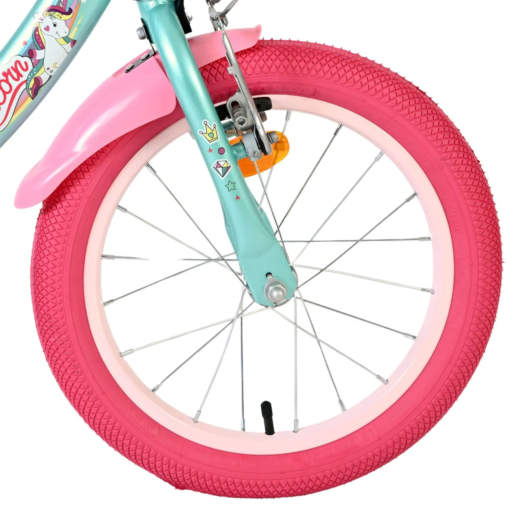 volare dječji bicikl unicorn 16″ zelene boje - slika 4