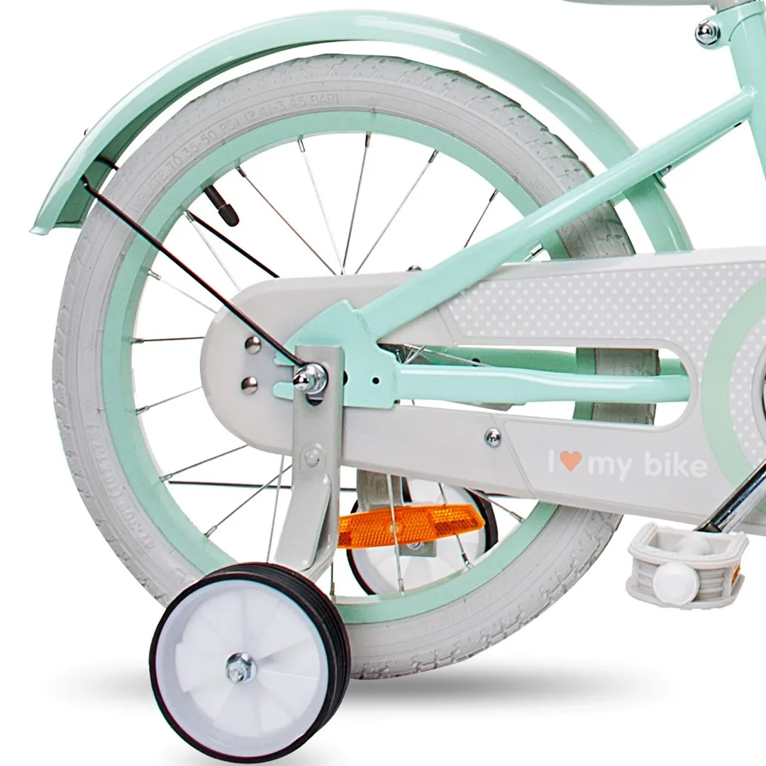 heart bike silver moon 16'' mint - slika 6