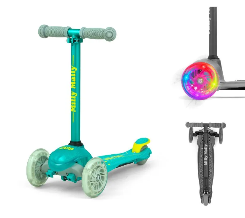 milly mally romobil na 3 kotača zapp tirkizni - slika 4