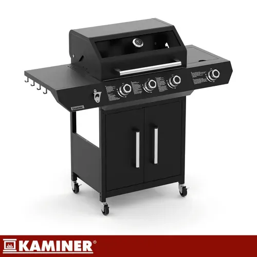 kaminer plinski roštilj 3+1 13,5 kw varen black 4.0 - slika 6