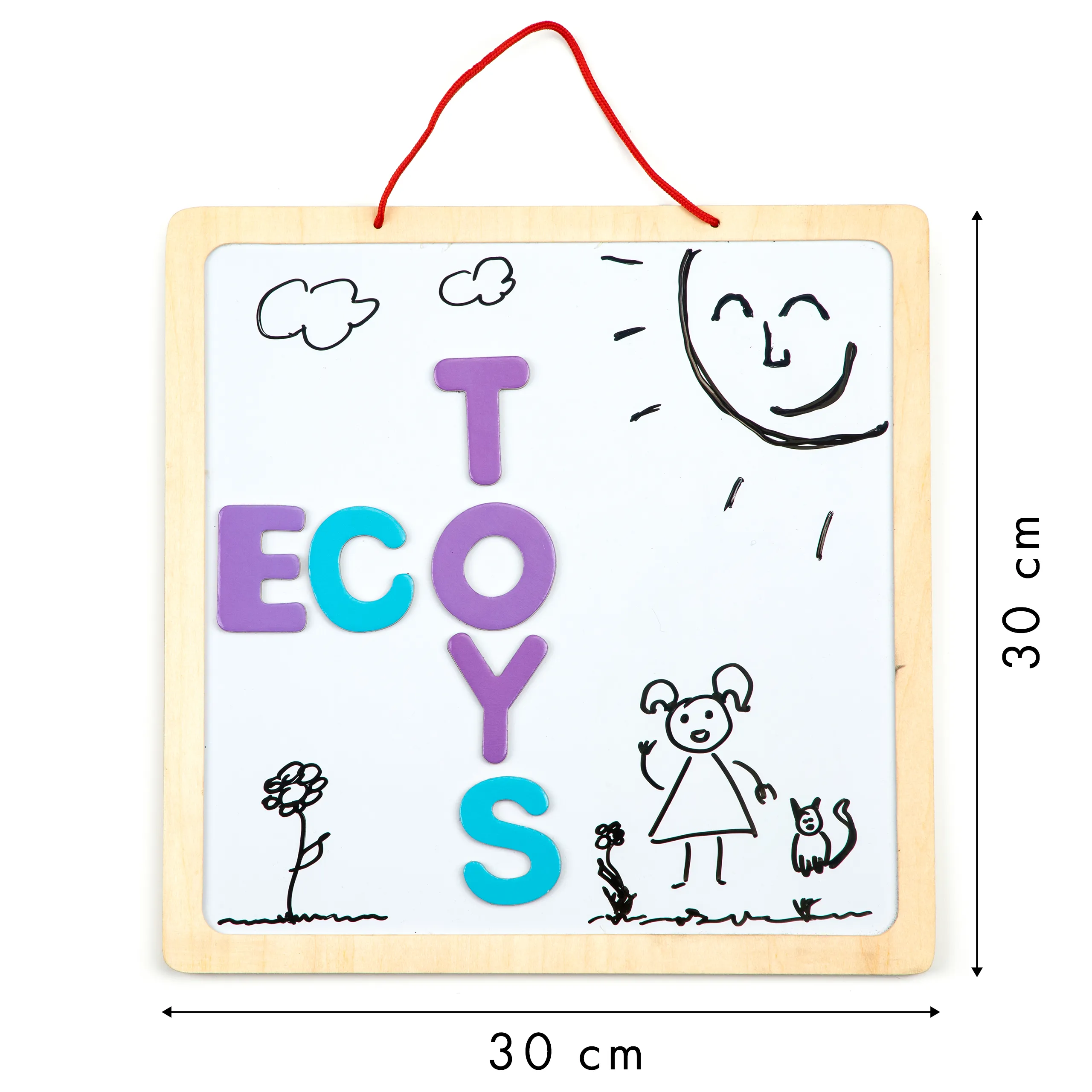 ecotoys 3u1 edukativna ploča s magnetnim slovima - slika 6
