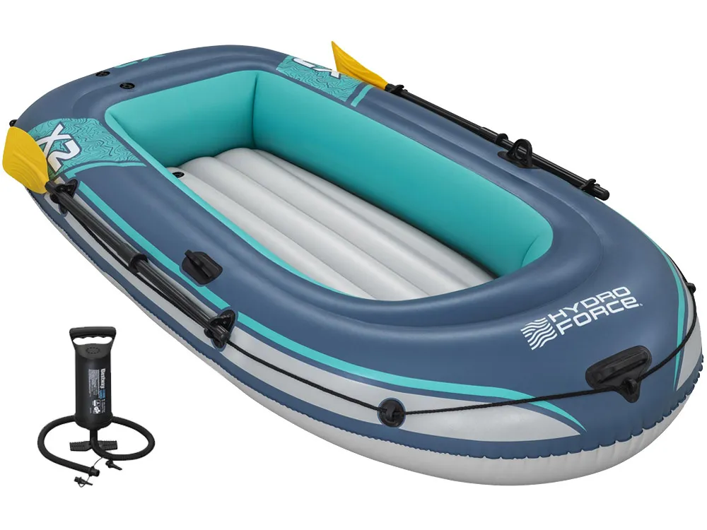 bestway gumeni čamac trek x2 do 250 kg 232x118 cm + vesla i pumpa 61153 - slika 9