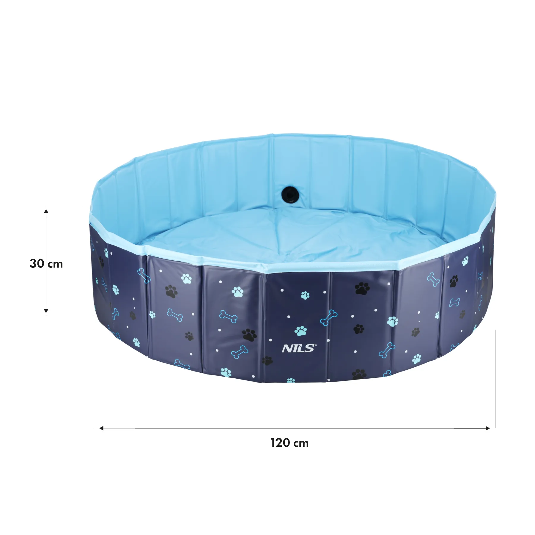 sklopivi bazen za pse xl 120x30 cm nils camp - slika 7