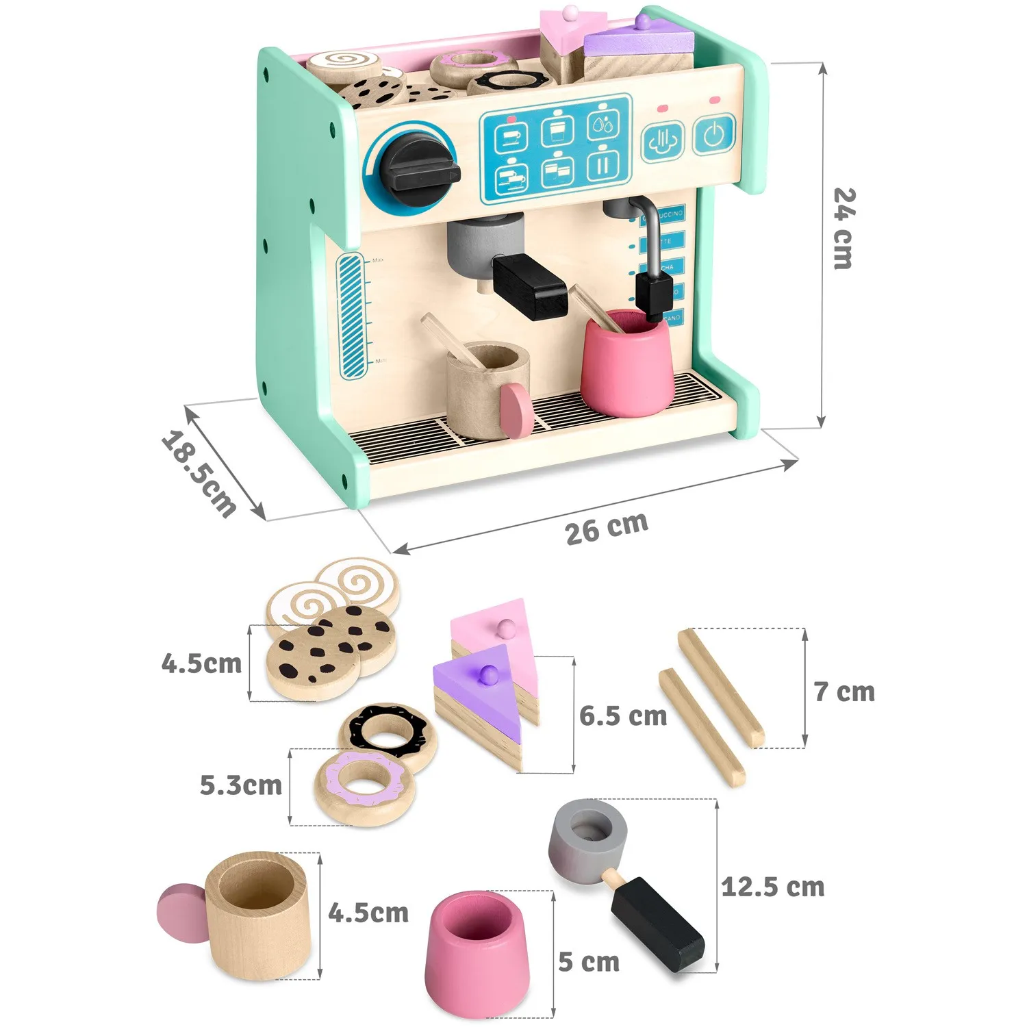 ricokids 785100 mint slatkiši s aparatom za kavu - slika 5