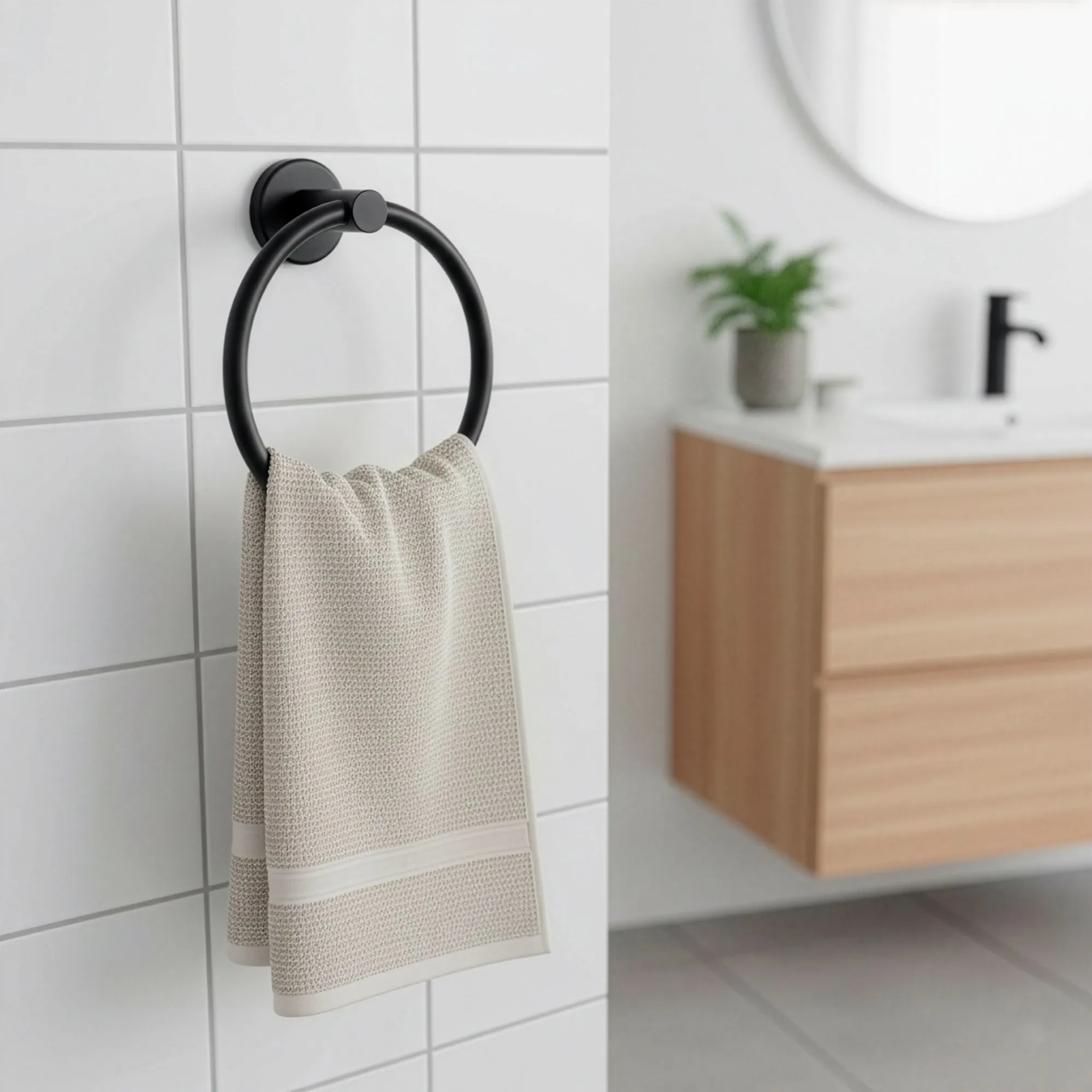 vješalica za ručnike 15,5 cm crna - slika 8
