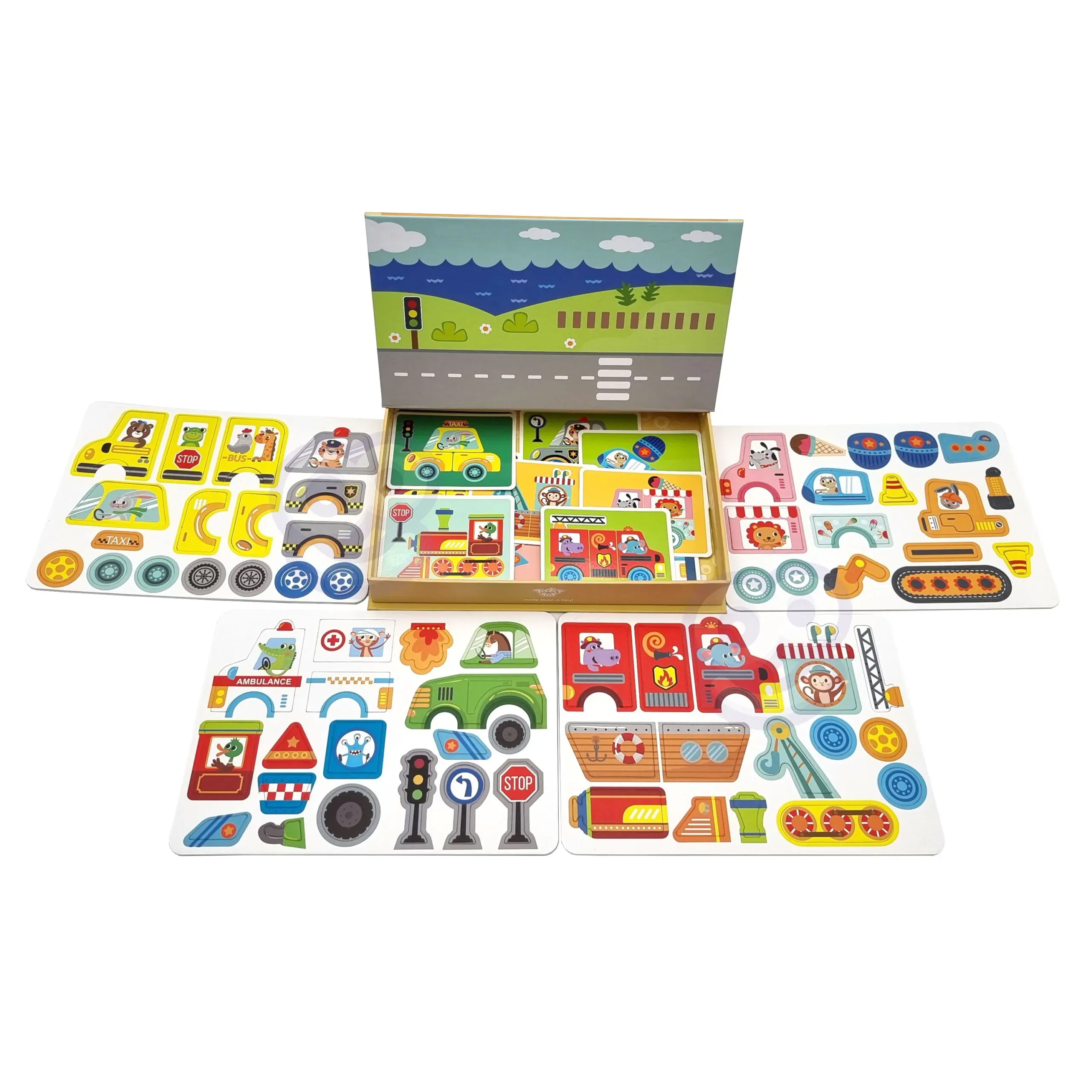 tooky toy magnetne puzzle 80 el. - slika 2