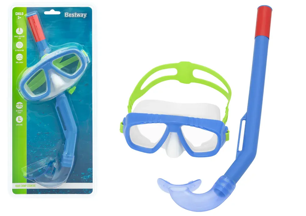 bestway 24018 ronilački set plavi - slika 2