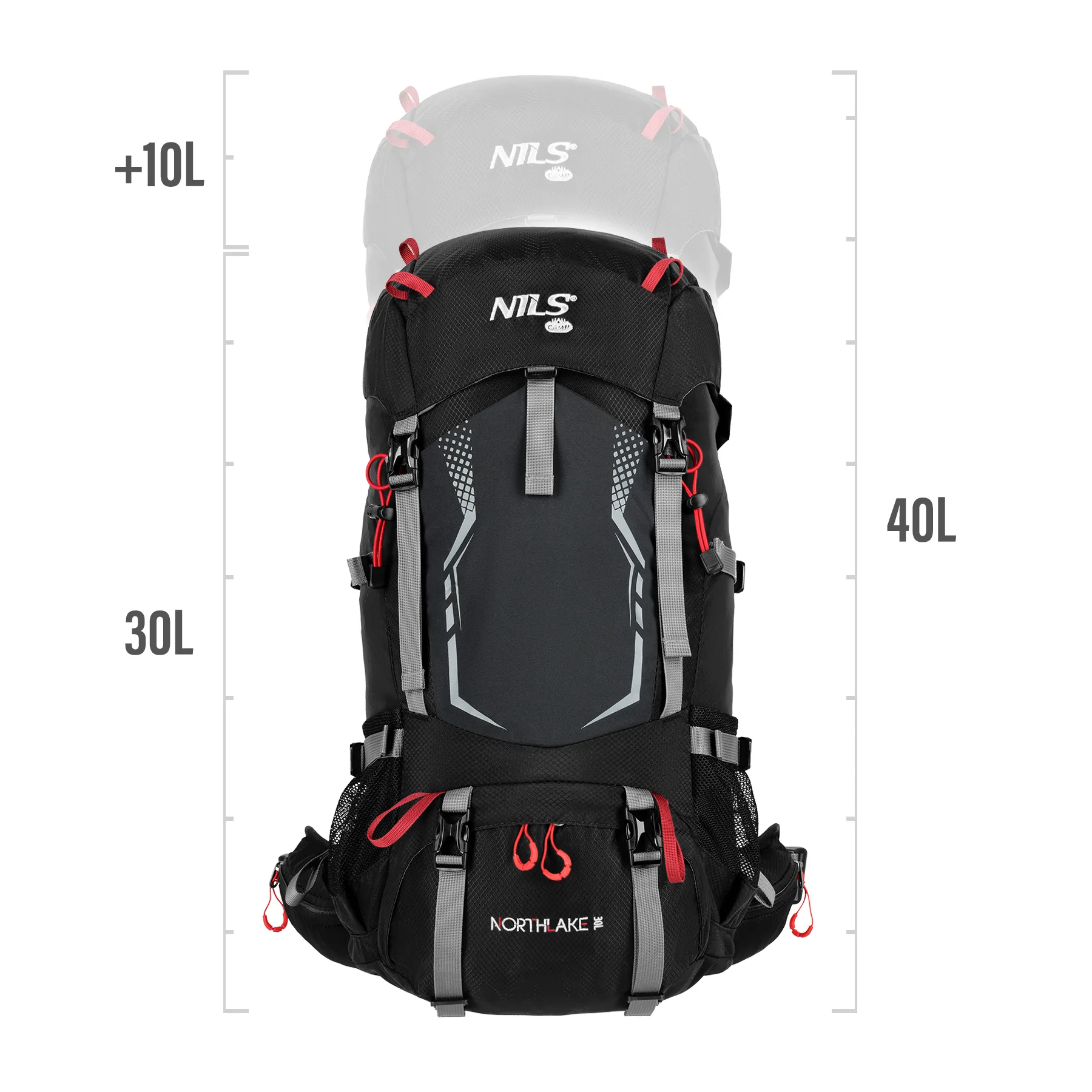 putni ruksak crni northlake 30l nils camp - slika 8