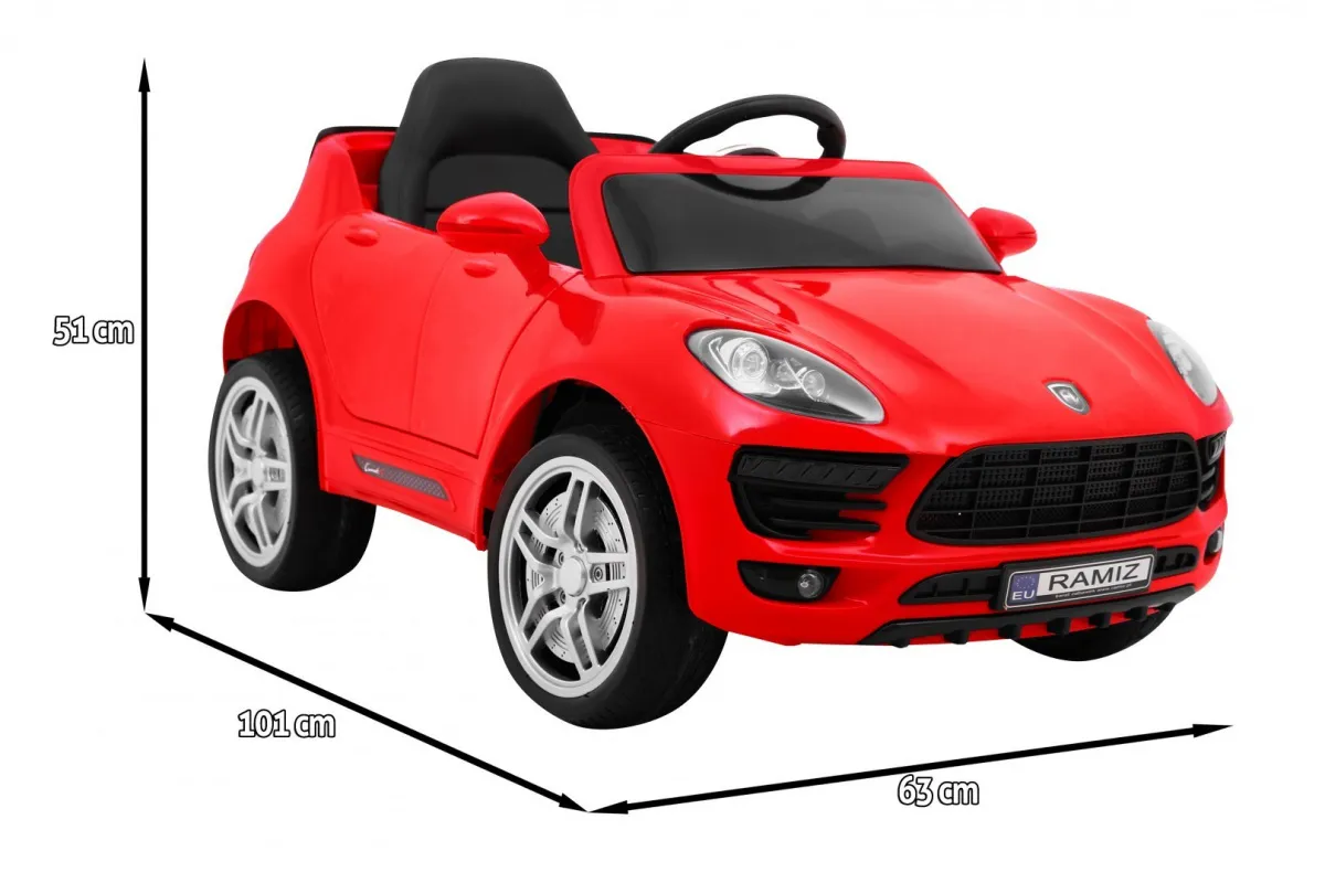 turbo-s, auto na akumulator, crveni - slika 3