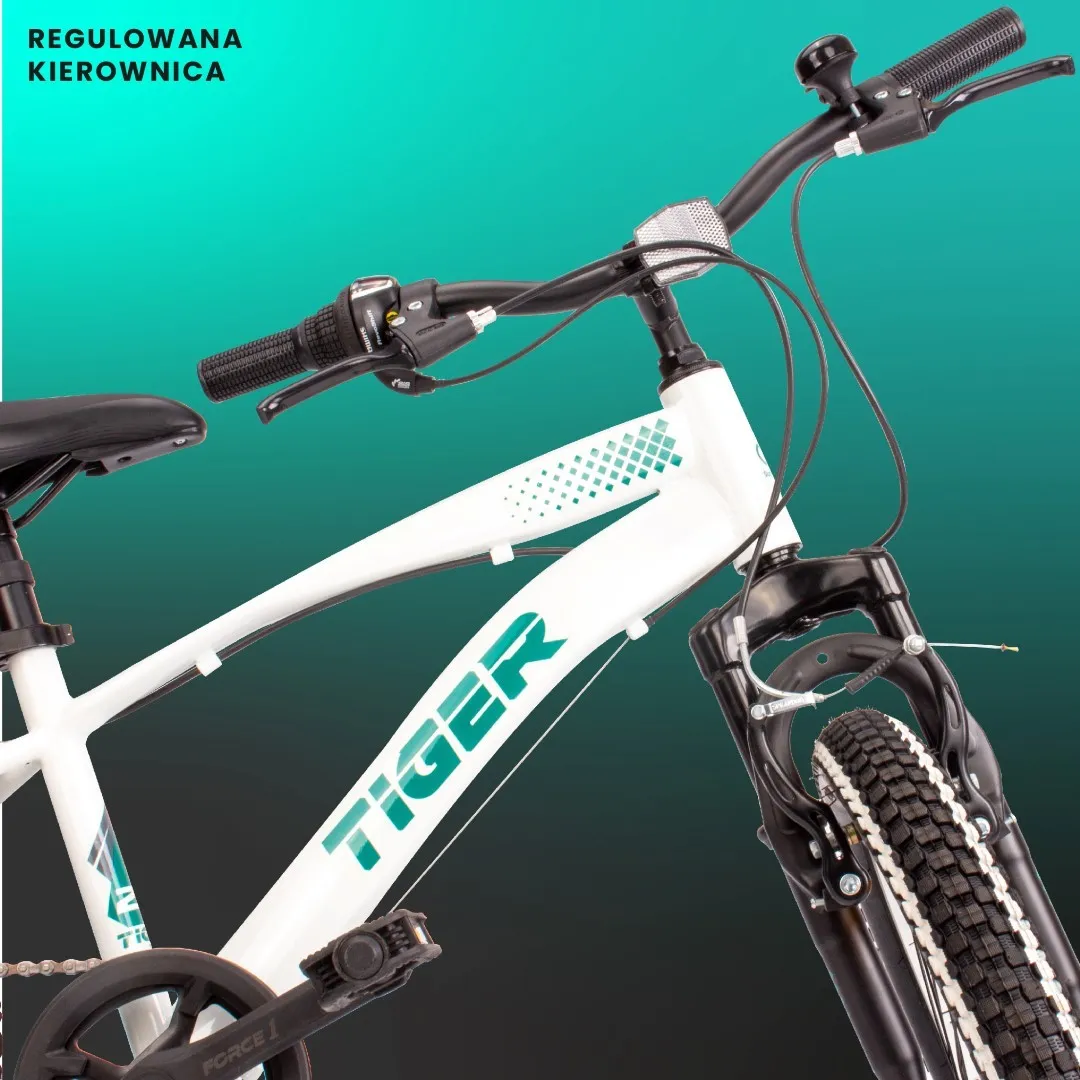 dječji bicikl tiger 20" revoshift shimano 6 brzina bijelo-zeleni - slika 8