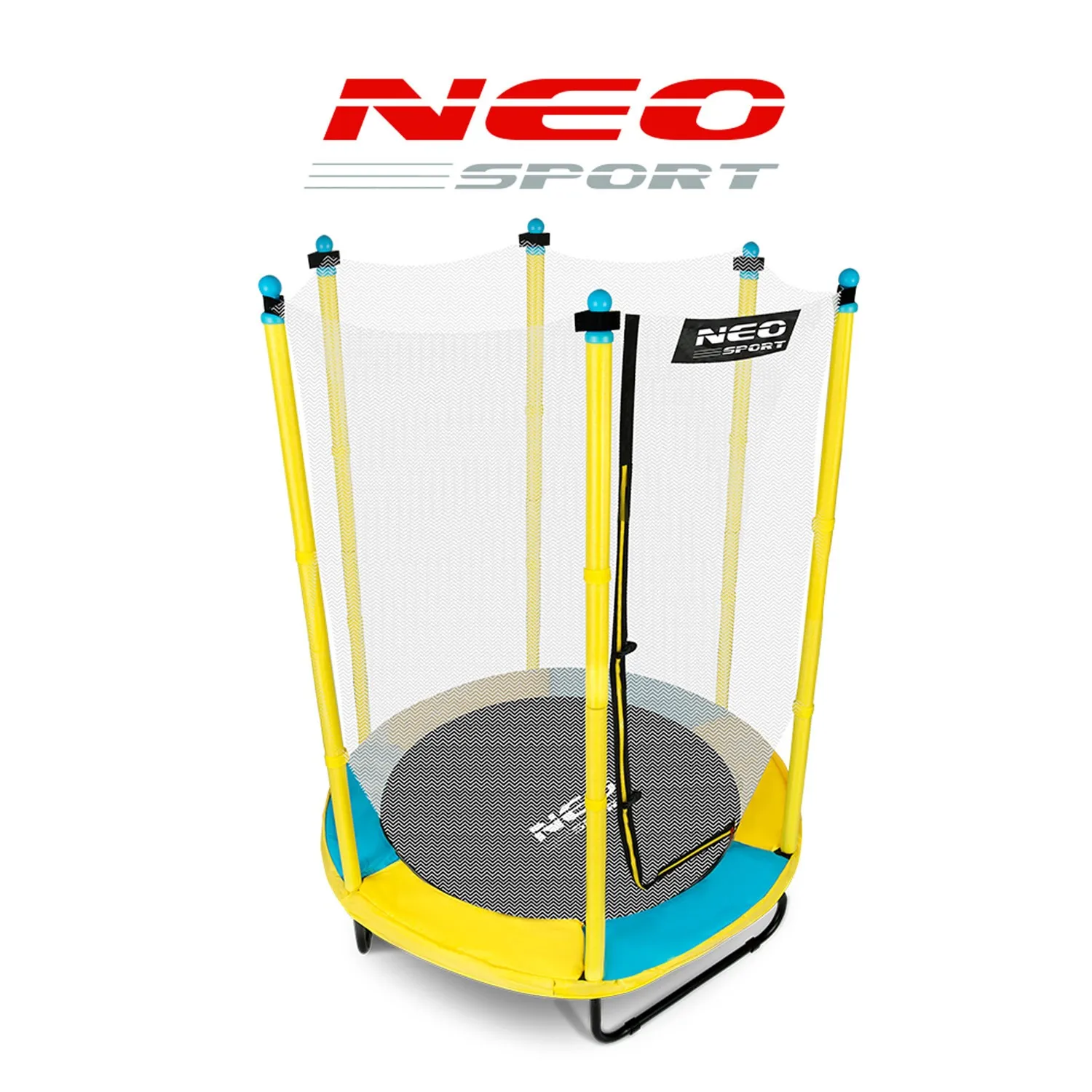 neo-sport dječji vrtni trampolin 140 cm (4,5 ft) žuti - slika 6
