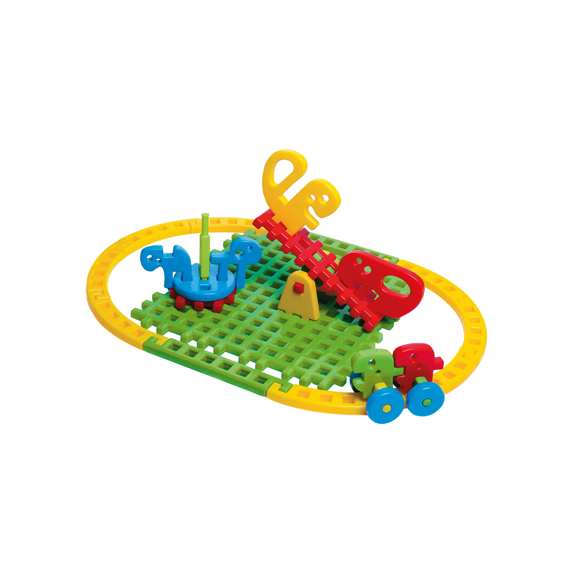 marioinex set waffle kockica mini lunapark 31kom. - slika 3