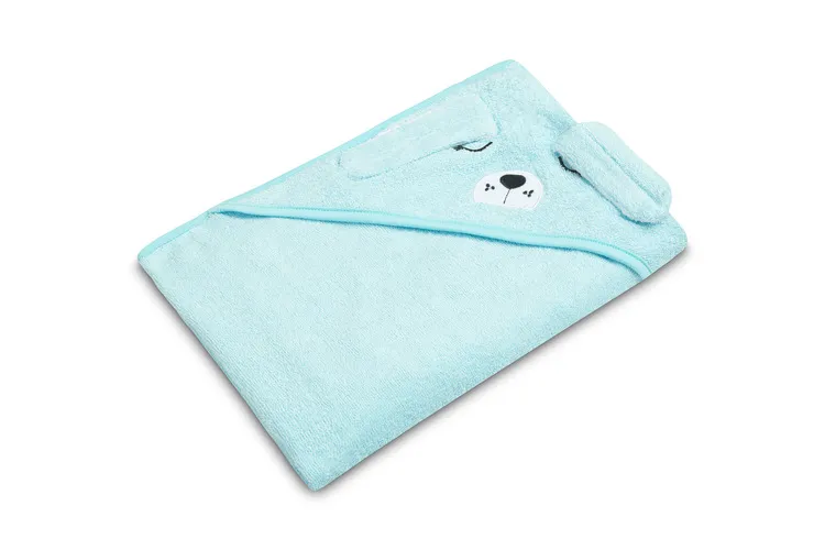bathfriends ručnik za djecu 100x100 pas plava - slika 3