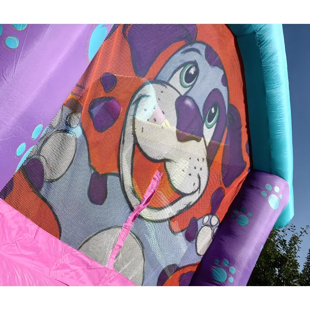 happy hop puppy land dog dvorac na napuhavanje s toboganom - slika 5