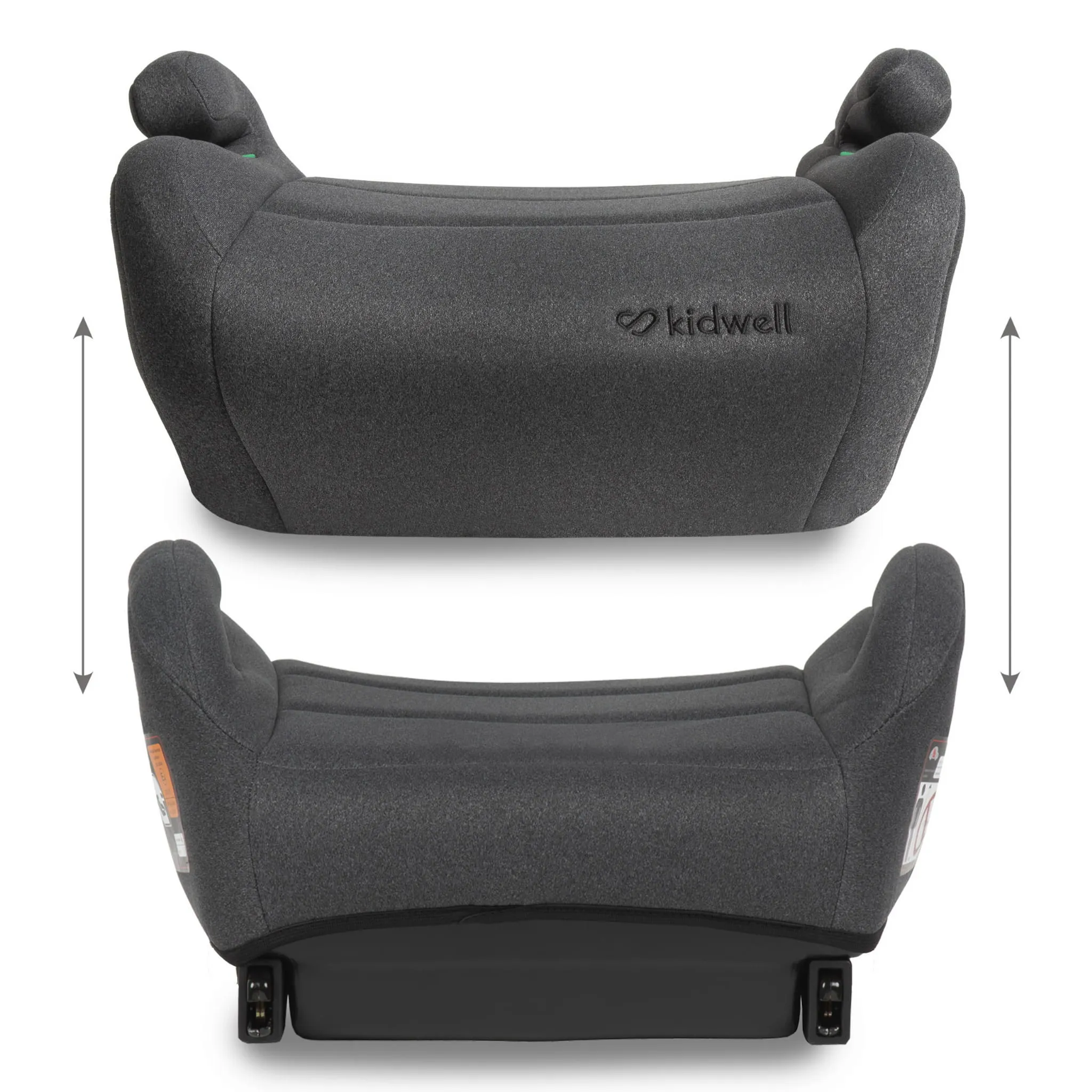 kidwell autosjedalica booster ovan, siva - slika 3
