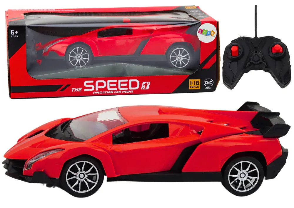 Crveni sportski automobil na daljinsko upravljanje 1:16 RC - Pribislavec