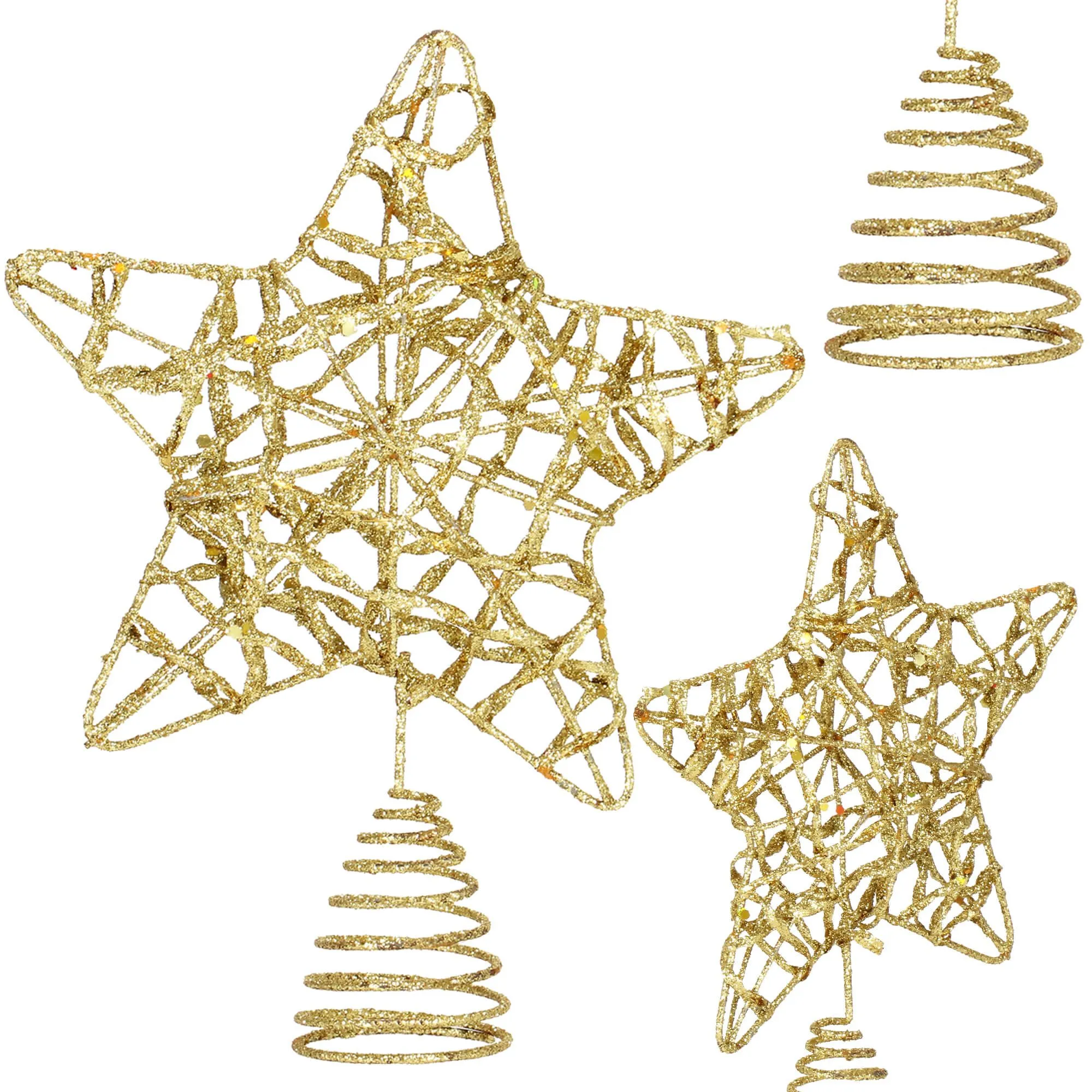 božićni ukras “zvijezda” – 14 × 27 cm, zlatna - slika 6