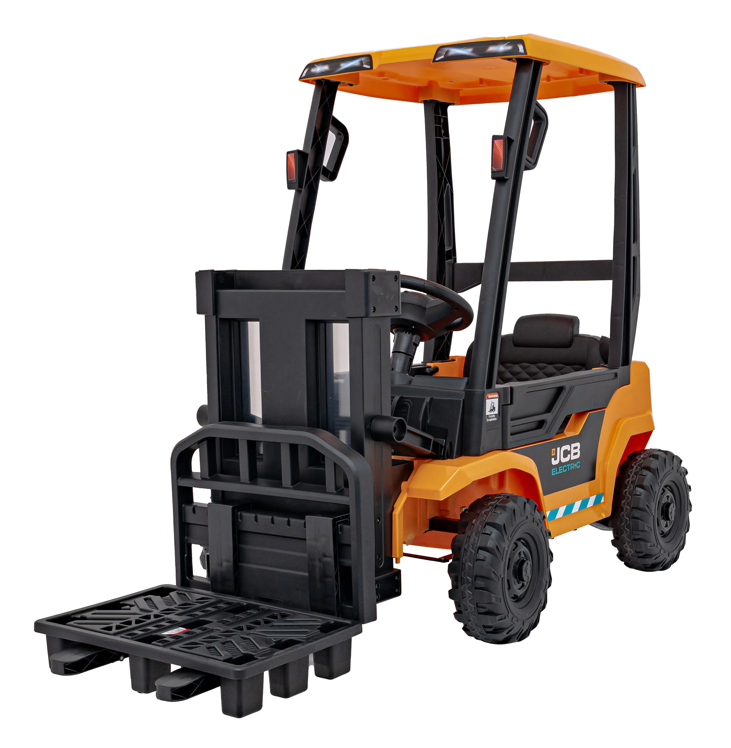 viličar jcb, vozilo na akumulator, žuti - slika 4