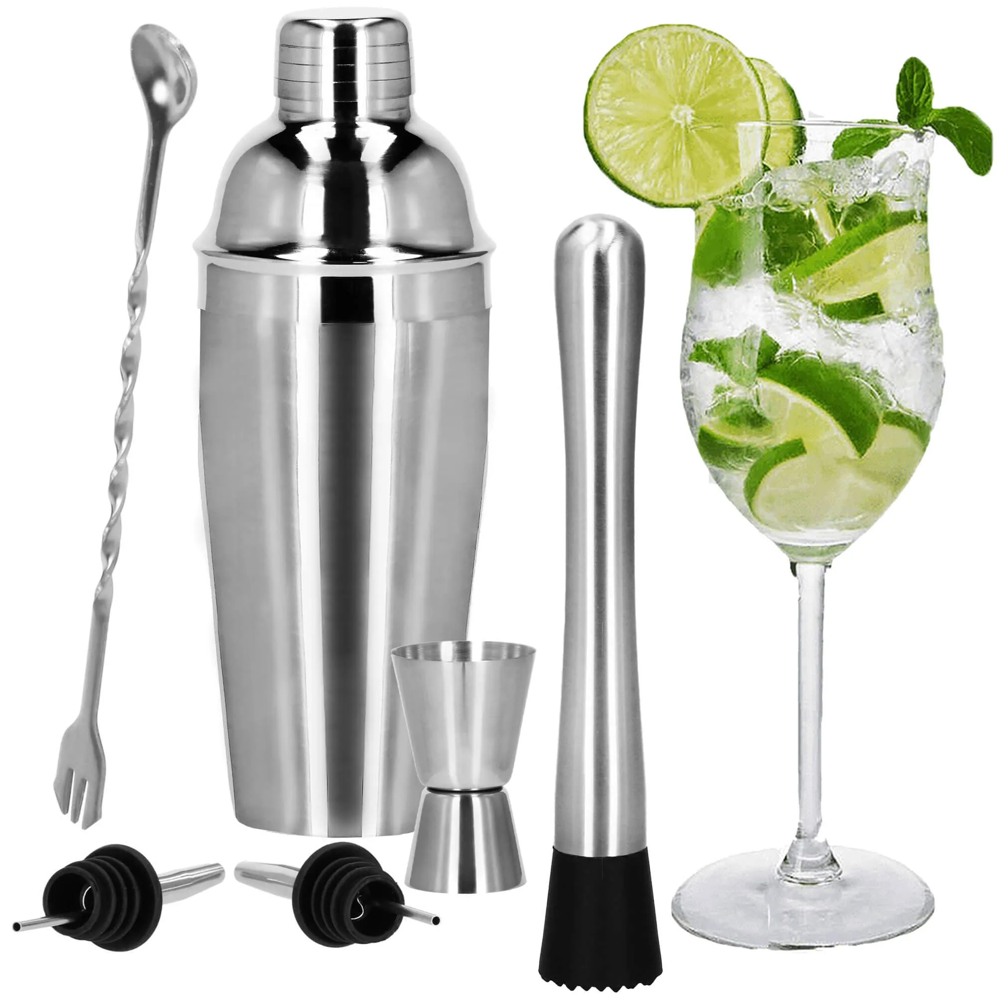 set za pripremu pića za barmene shaker 750 ml 6 komada - slika 10