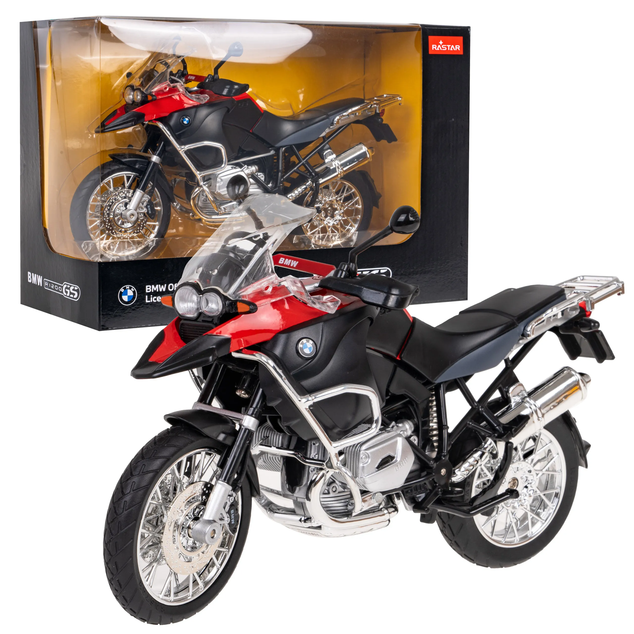 rastar motocikl bmw r1200gs 1:9 crveni - slika 7