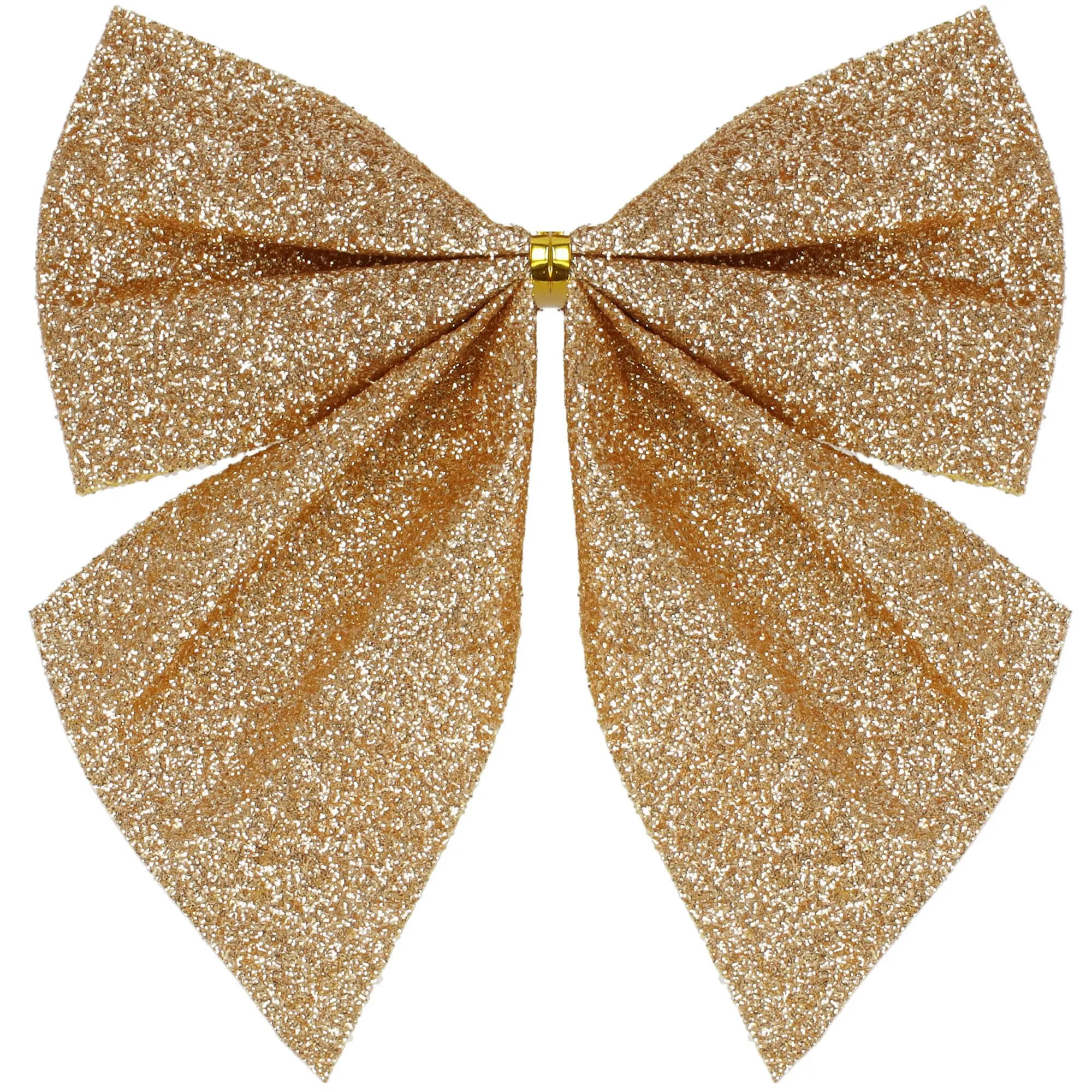 božićne mašne 11 × 11 cm – set 3 komada, zlatne - slika 6