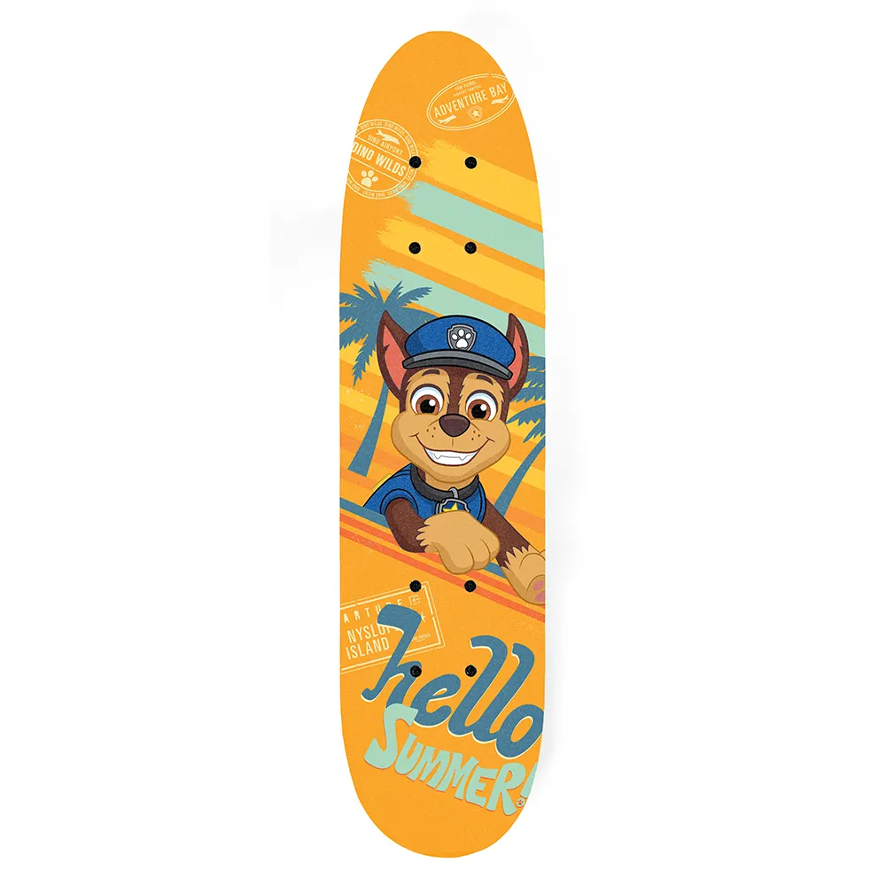 dječji drveni skateboard paw patrol žuti - slika 4
