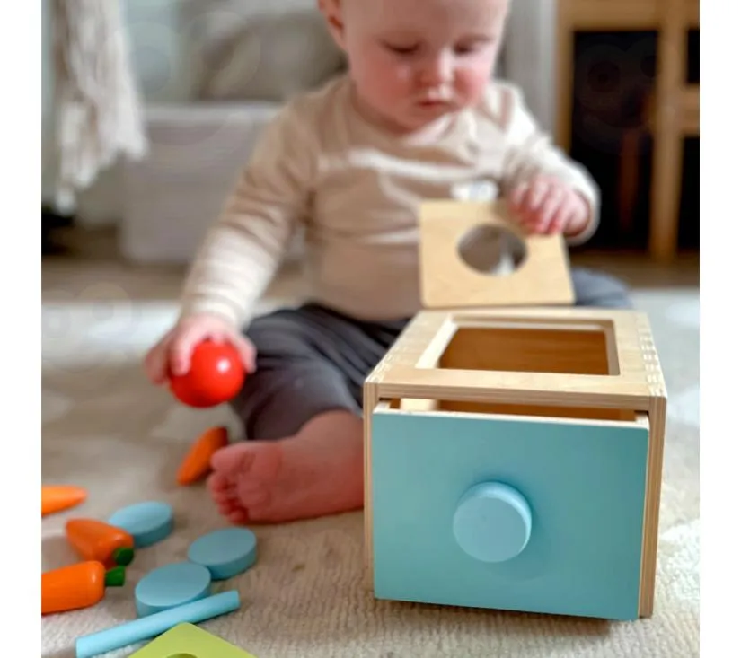 woopie montessori drvena kutija/sorter s kliznom ladicom - slika 4