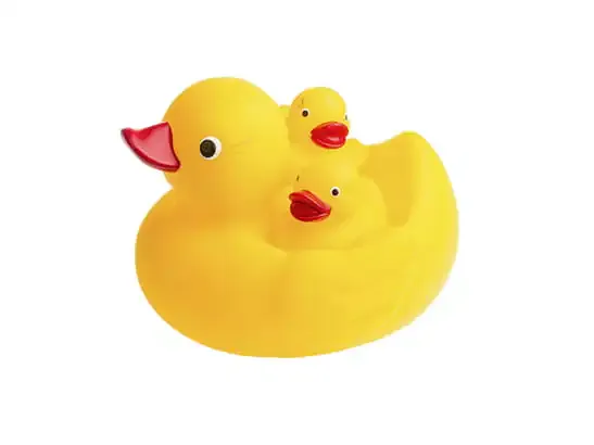 tullo guemne patkice za kupanje mama i bebe 3kom. žute - slika 2