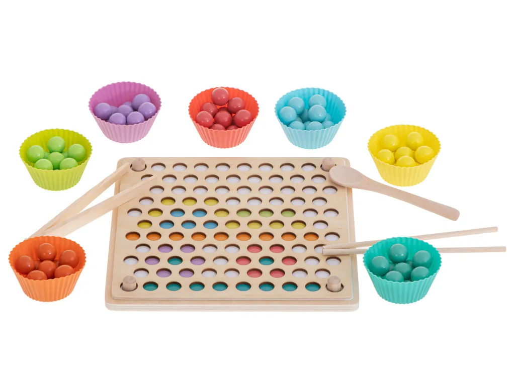 montessori edukativna mozaik igra s perlama 77 kom. - slika 6