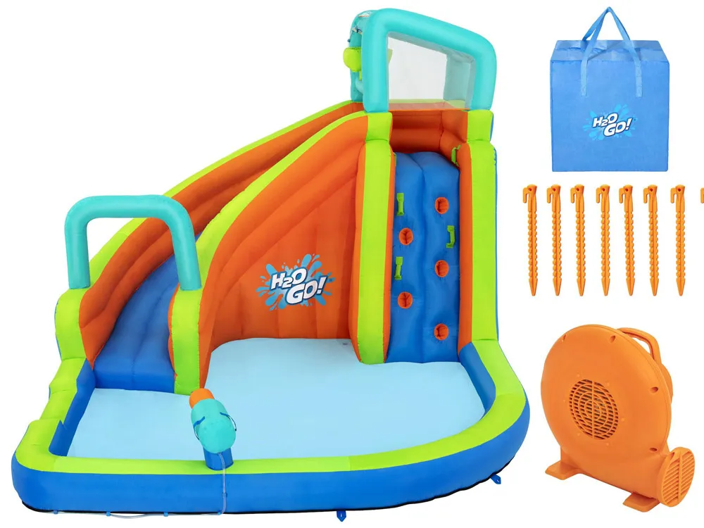 bestway vodeno igralište h2o go 365x320x270cm tobogan i bacač 53408 - slika 6