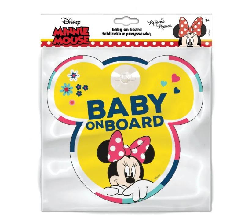 znak baby on board minnie mouse - slika 3