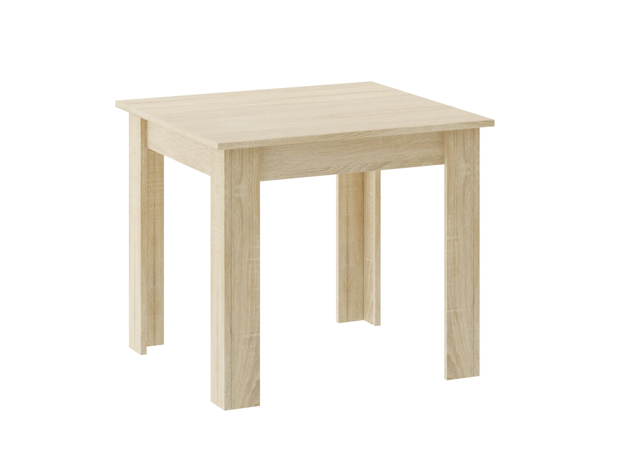 kvadratni stol 80x80 hrast sonoma - slika 3