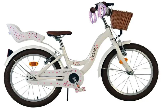 Volare dječji bicikl Blossom 18″ bijele boje s dvije ručne kočnice - Pribislavec