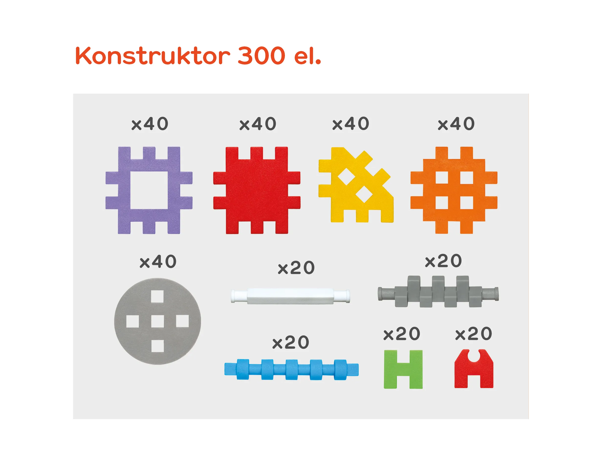 marioinex set mini waffle konstruktor 300kom. - slika 6