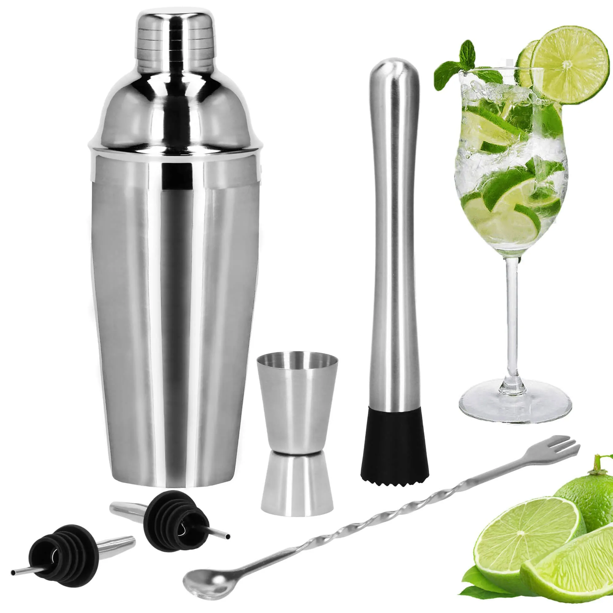 set za pripremu pića za barmene shaker 750 ml 6 komada - slika 8