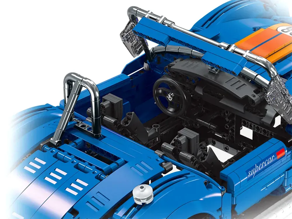 tehnički blokovi, 1816 komada, sportski auto cobra-427 - slika 7