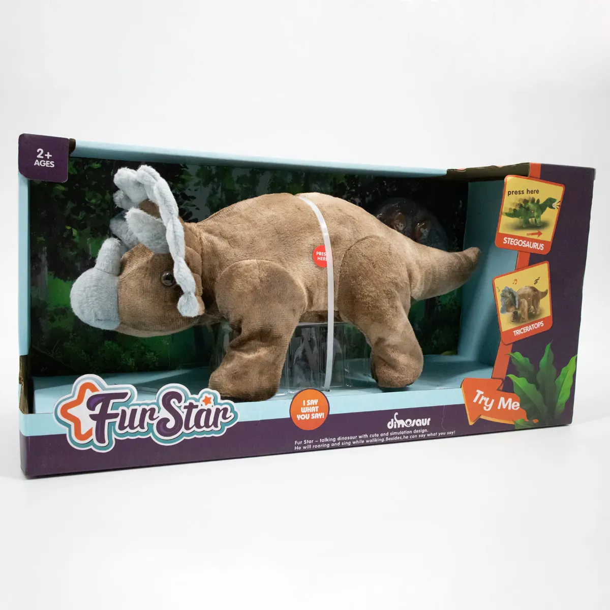 plišani dinosaur s funkcijom reprodukcije zvuka - slika 2