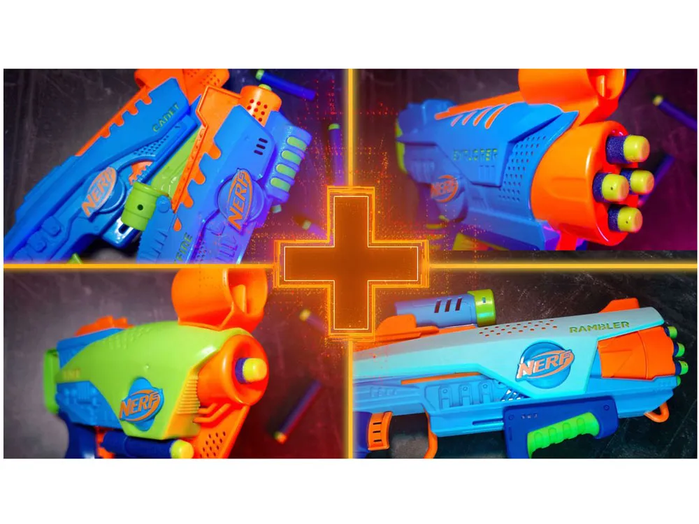 nerf elite junior rookie pack – bacač s 32 metka i mete za precizno gađanje - slika 6