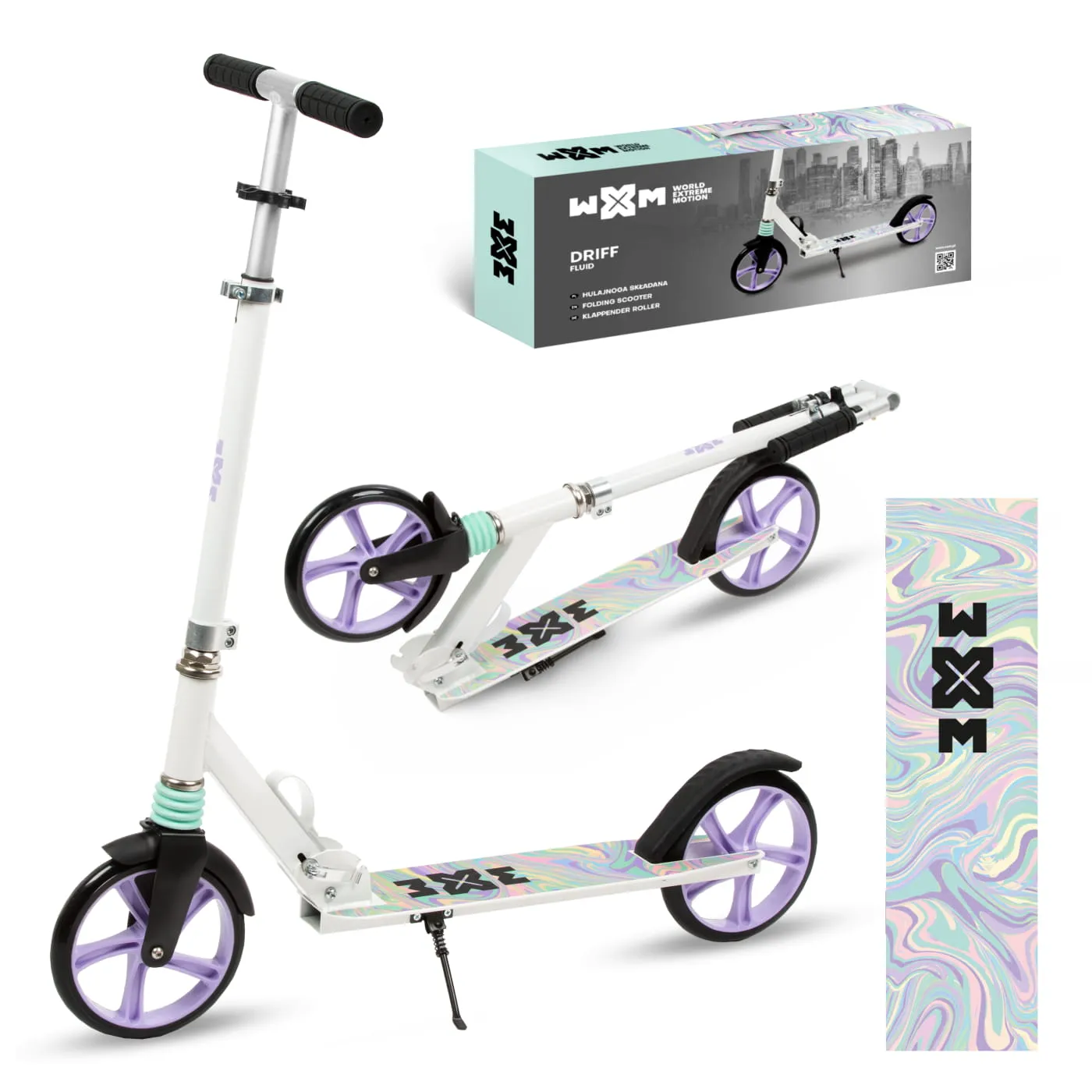 kidwell wxm dječji romobil driff, bijeli - slika 12
