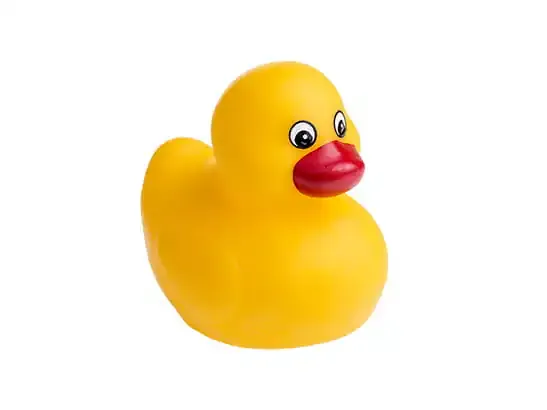 tullo gumena patkica za kupanje bez rupe žuta - slika 2