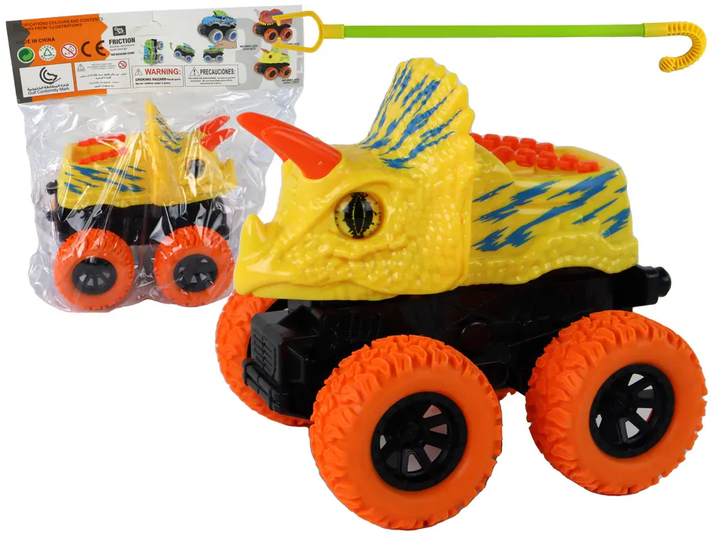 triceratops autić na frikcijski pogon žuti - slika 2