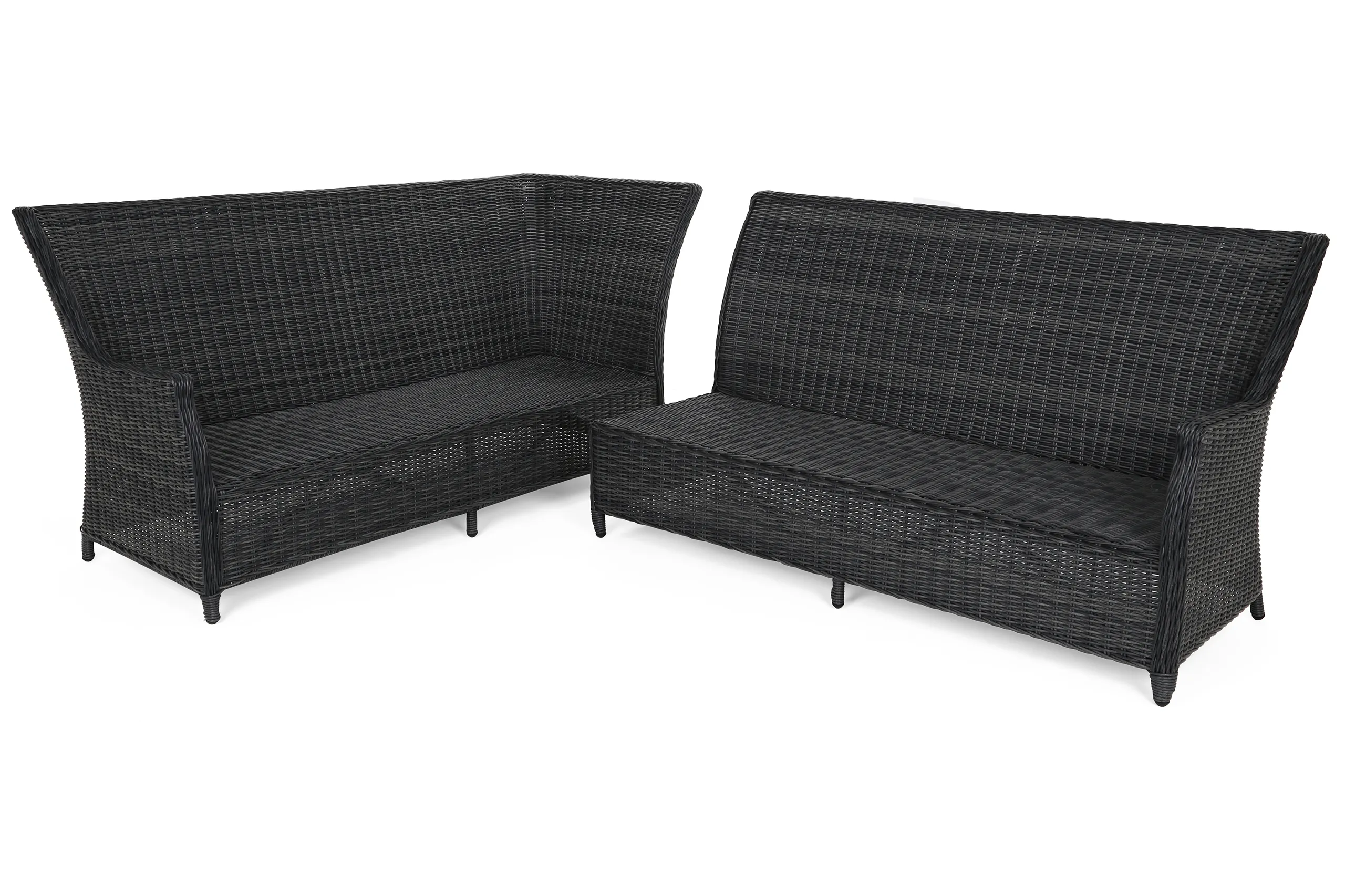 lijeva kutna sofa alicante siva / siva melanž - slika 6