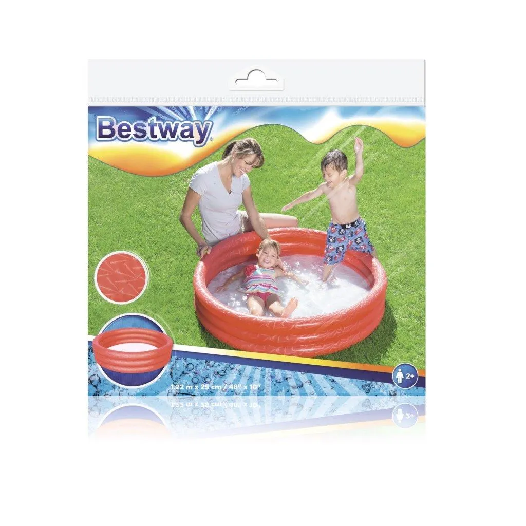 bestway bazen na napuhavanje 51025 - crveni 122×25cm - slika 6