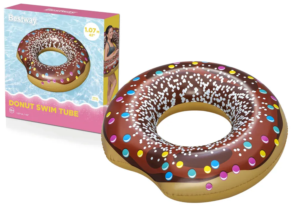 bestway donut za plivanje smeđi - slika 1