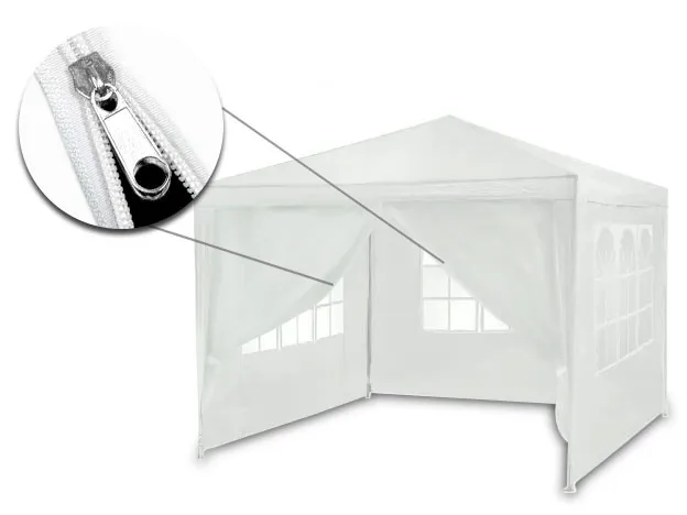 bijeli vrtni paviljon 3x3m 4936 - slika 4