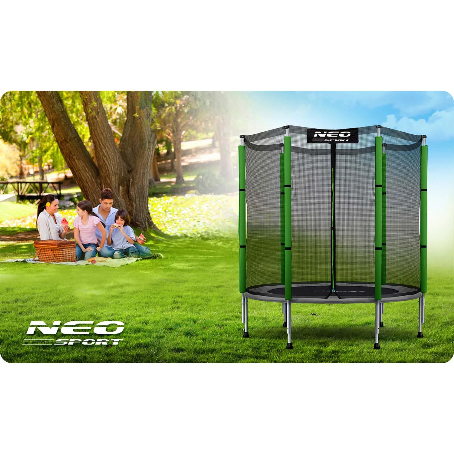 neo-sport dječji vrtni trampolin 140 cm (4,5 ft) - slika 8