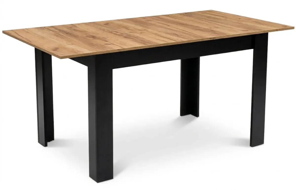 pravokutni rastezljivi stol 120–160 × 80 cm za kuhinju i blagovaonicu, za 4–6 osoba, craft hrast - slika 2
