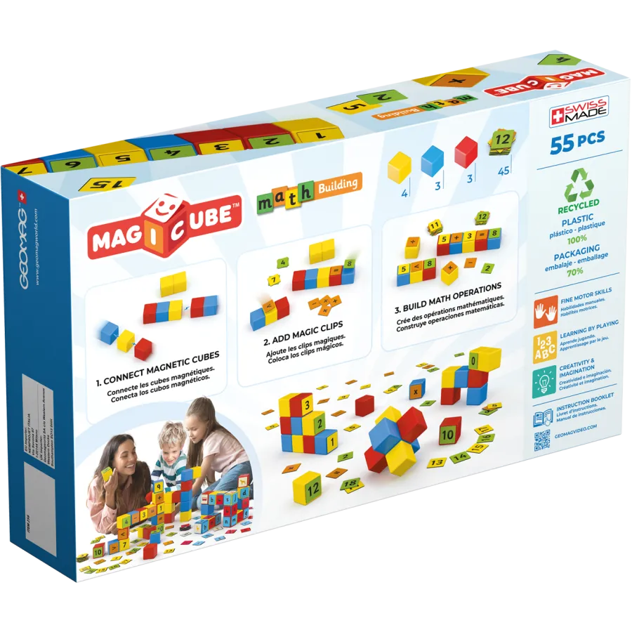 geomag magicube matematičke kocke, 55 kom - slika 4