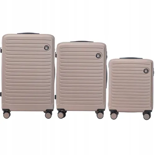 wings set od tri kofera coot - boja šampanjca - slika 2