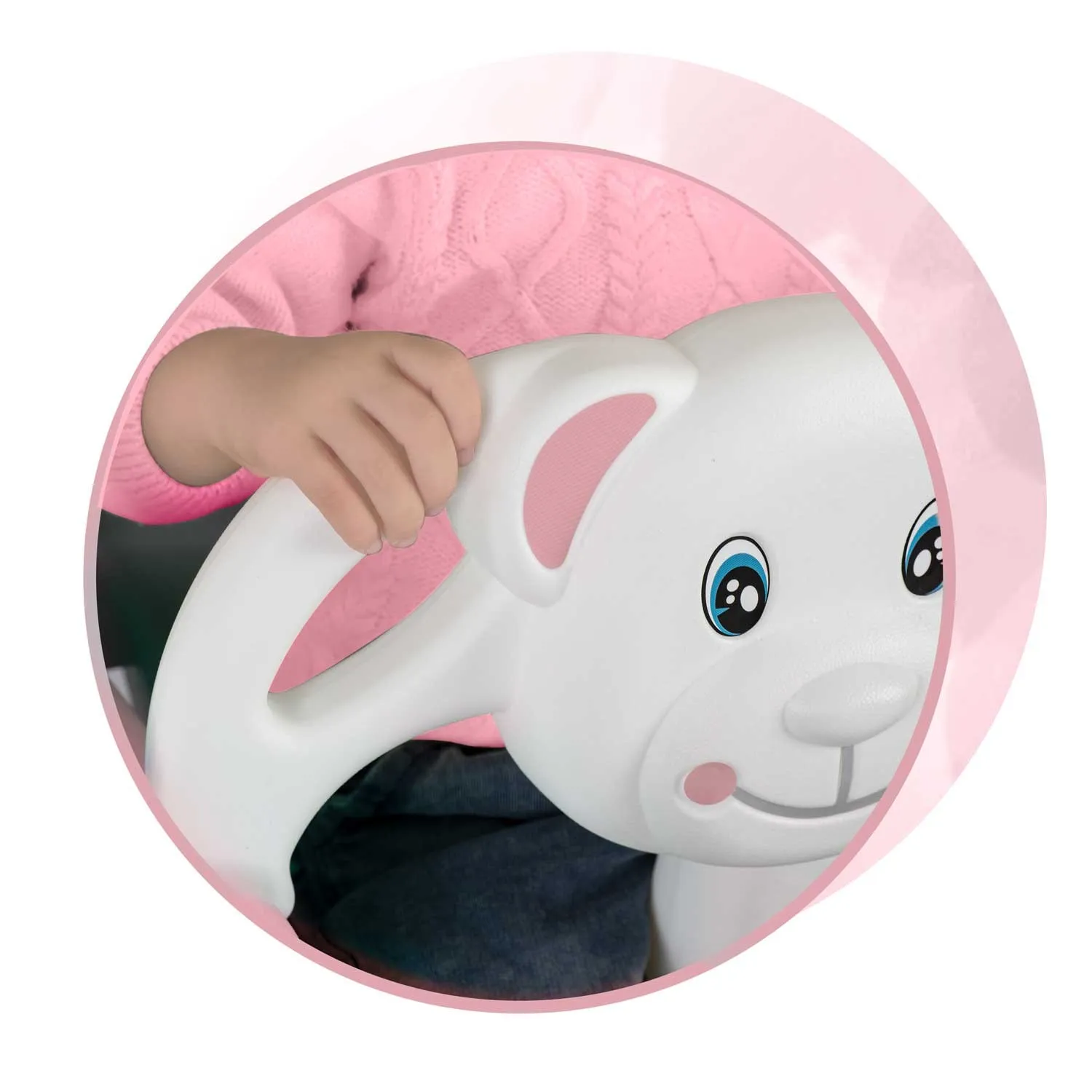 ricokids 3u1 dječja ljuljačka “medić” – ružičasta - slika 6